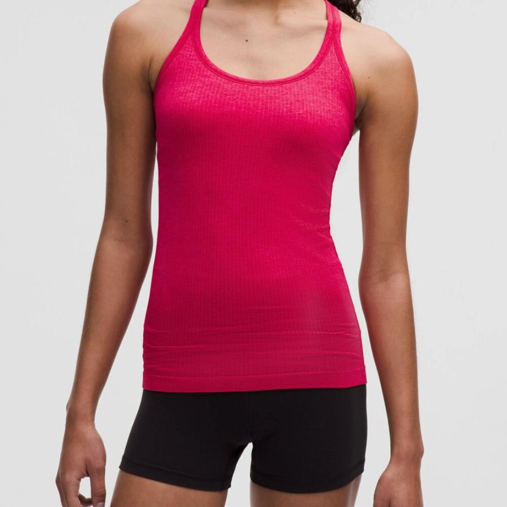 Lululemon Ebb to Street Tank Top B/C Cup in Pink Dragonfruit size 6